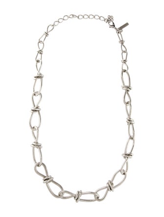 Oscar de la Renta Thick Knot Motif Chain Necklace