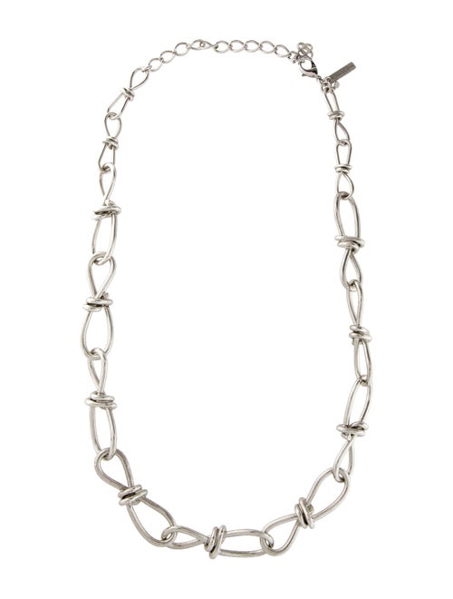 Oscar de la Renta Thick Knot Motif Chain Necklace