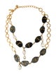 Oscar de la Renta Multi-Stone & Faux Pearl Multistrand Necklace