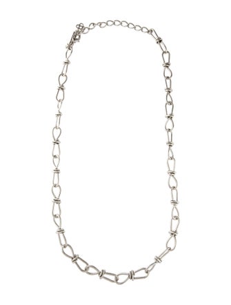 Oscar de la Renta Slim Knot Motif Necklace