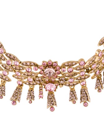 Oscar de la Renta Crystal Choker Necklace
