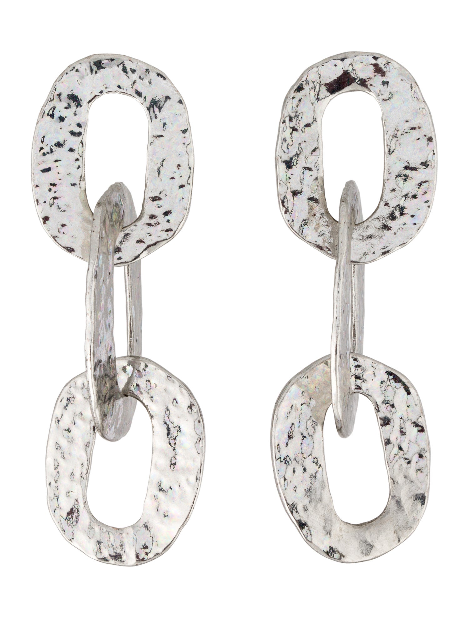 Oscar de la Renta Chain Link Drop Earrings