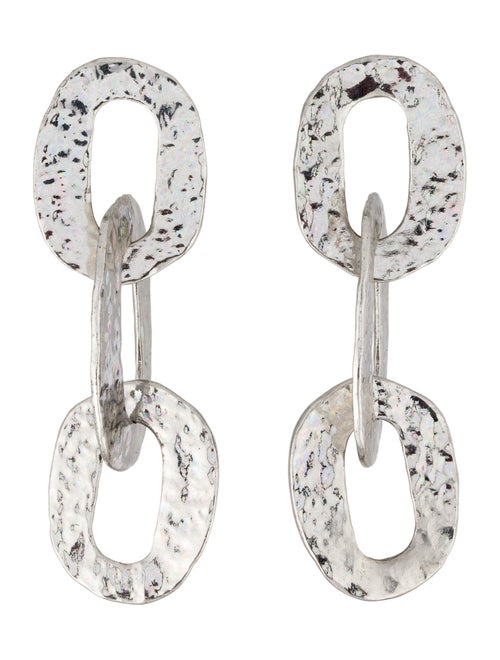 Oscar de la Renta Chain Link Drop Earrings