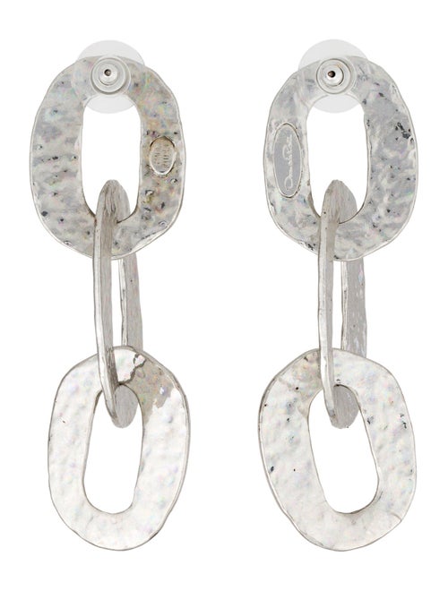 Oscar de la Renta Chain Link Drop Earrings
