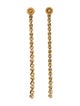 Oscar de la Renta Crystal Long Drop Earrings