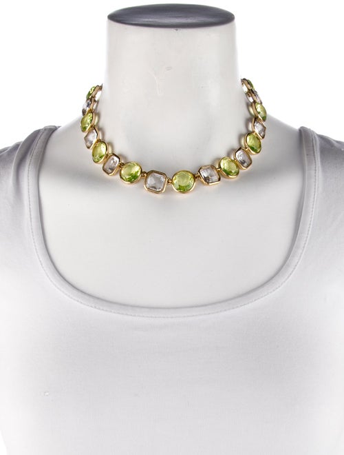 Oscar de la Renta Crystal Choker Necklace