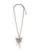 Oscar de la Renta Crystal Convertible Pendant Brooch Necklace