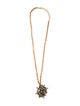 Oscar de la Renta Crystal Convertible Brooch Pendant Necklace