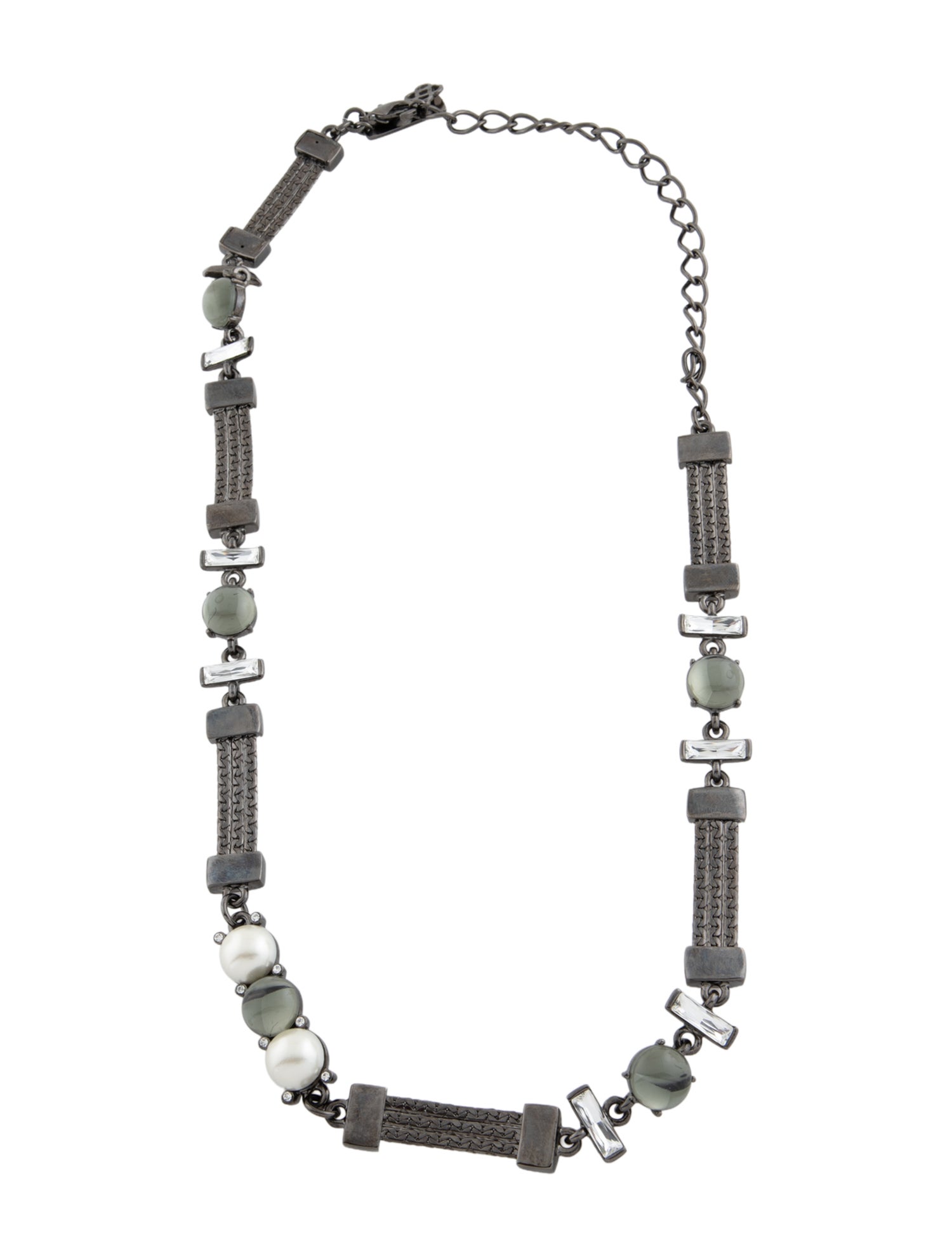 Oscar de la Renta Crystal Station Necklace
