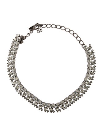 Oscar de la Renta Crystal Choker Necklace