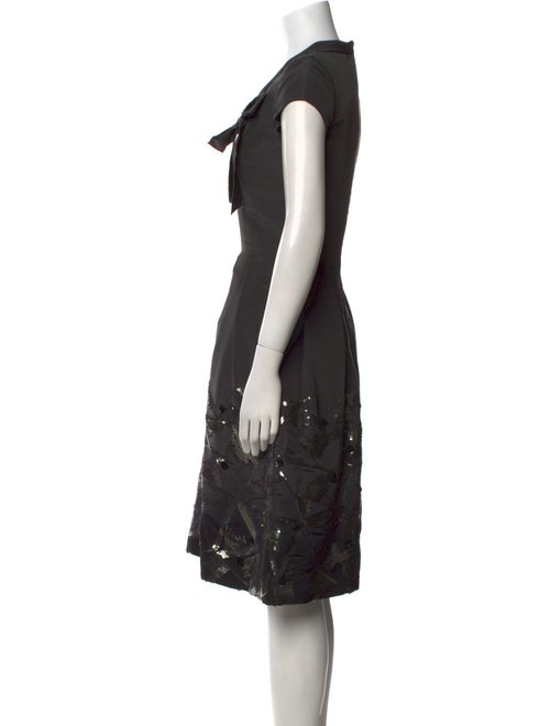 Oscar de la Renta Silk Midi Length Dress