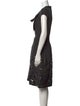 Oscar de la Renta Silk Midi Length Dress