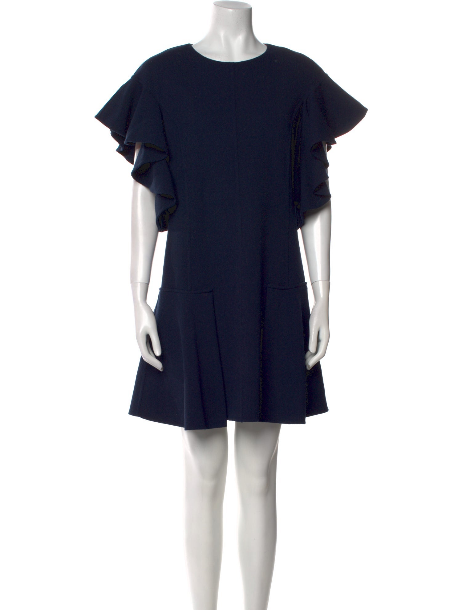 Oscar de la Renta Virgin Wool Mini Dress