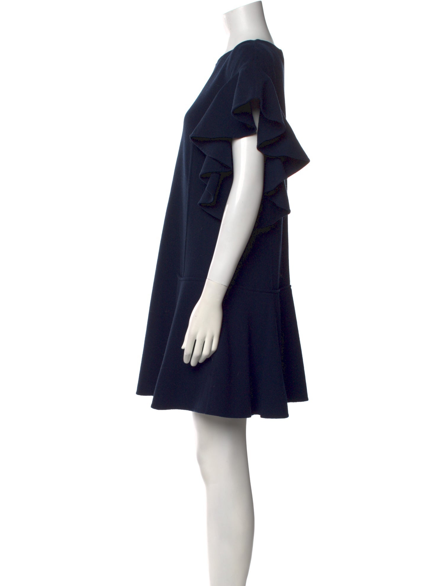 Oscar de la Renta Virgin Wool Mini Dress