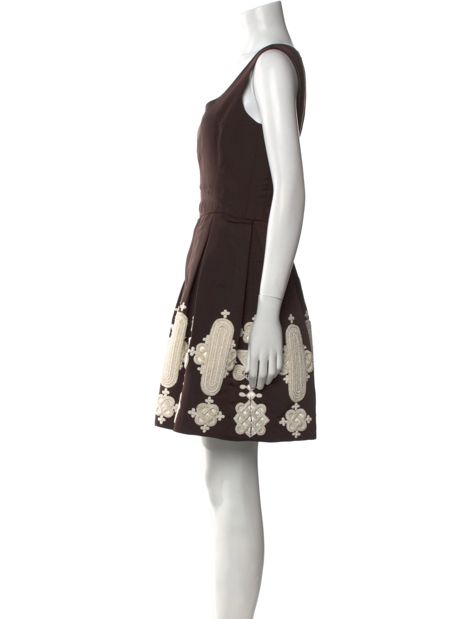 Oscar de la Renta Silk Mini Dress