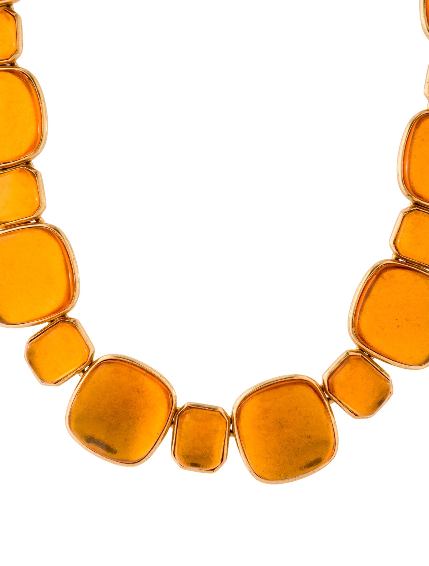 Oscar de la Renta Glass Collar Necklace