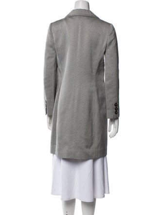 Oscar de la Renta Striped Trench Coat