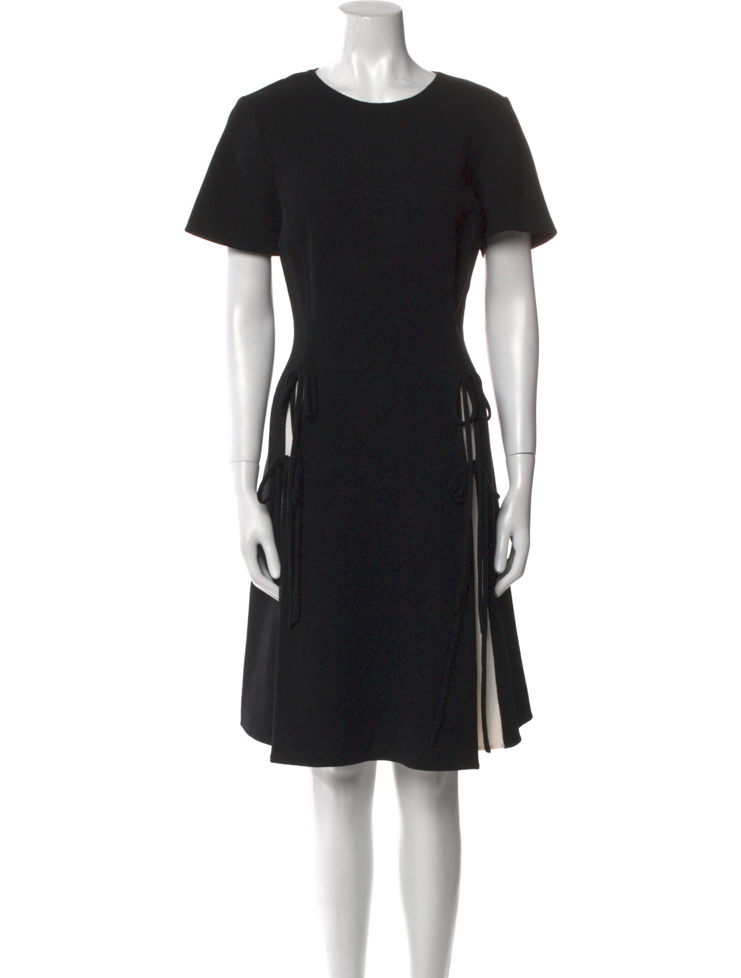 Oscar de la Renta Virgin Wool Knee-Length Dress