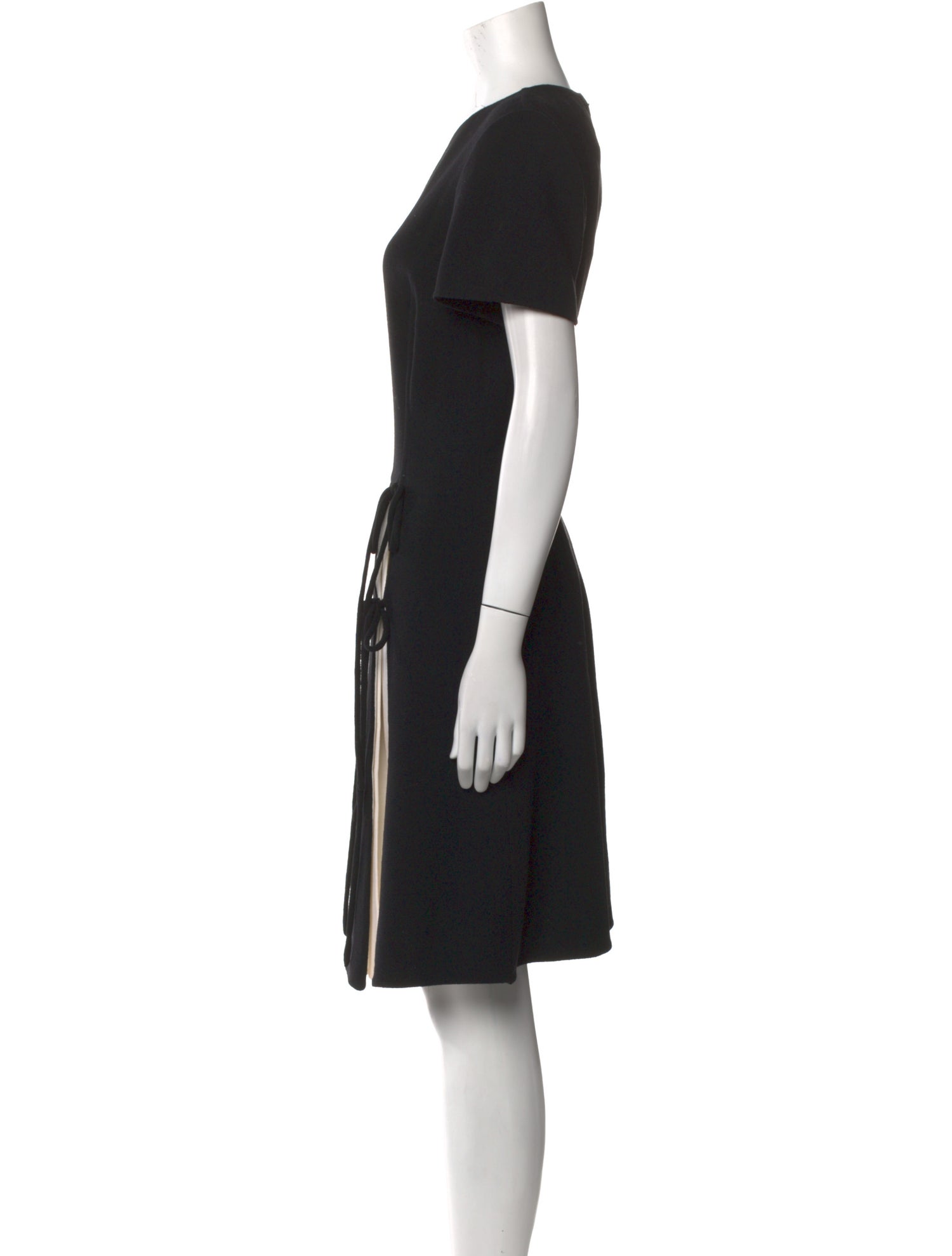 Oscar de la Renta Virgin Wool Knee-Length Dress