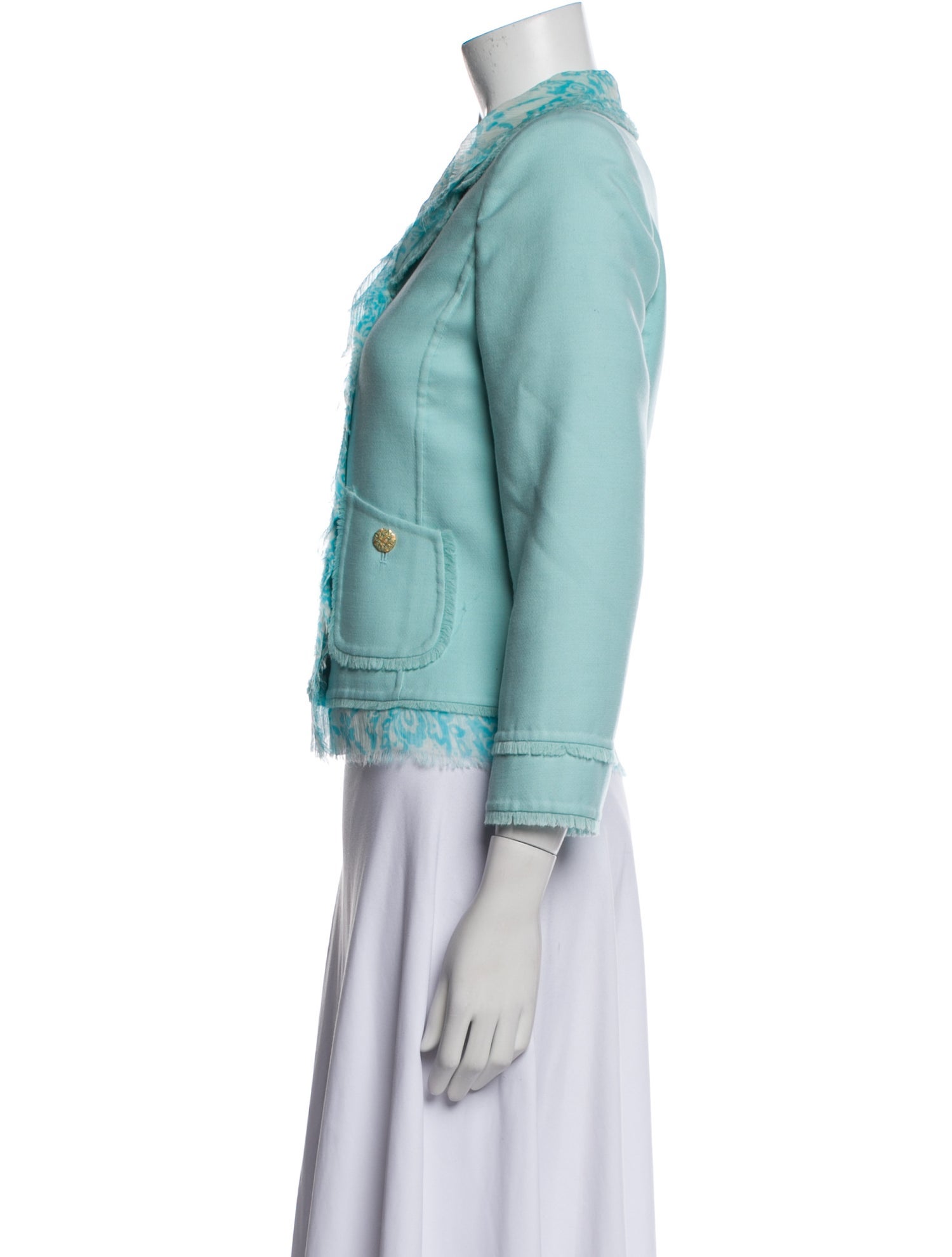 Oscar de la Renta Silk Blazer