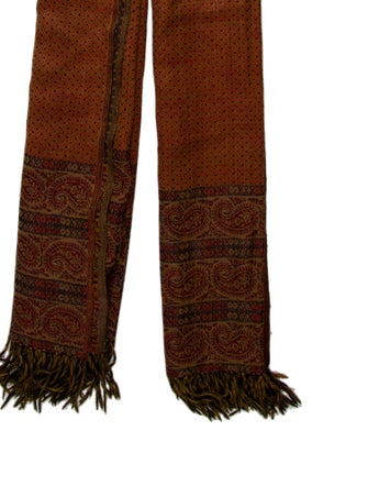 Oscar de la Renta Cashmere Paisley Print Scarf