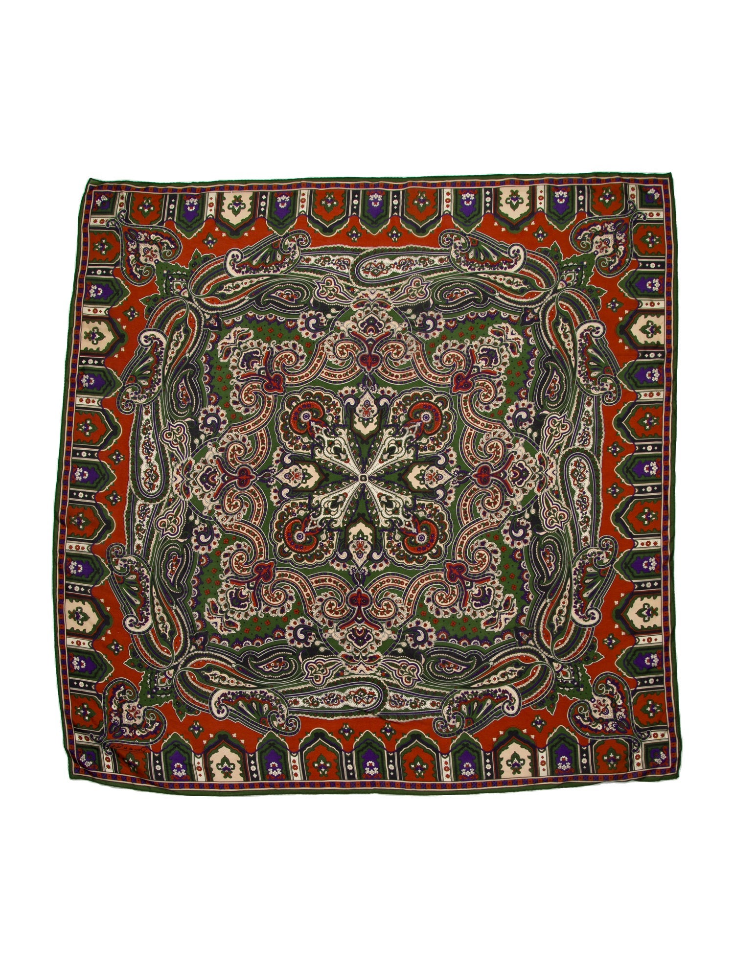 Oscar de la Renta Silk Printed Scarf