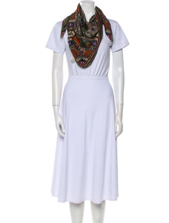 Oscar de la Renta Silk Printed Scarf