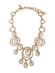 Oscar de la Renta Crystal Embellished Statement Necklace