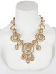 Oscar de la Renta Crystal Embellished Statement Necklace