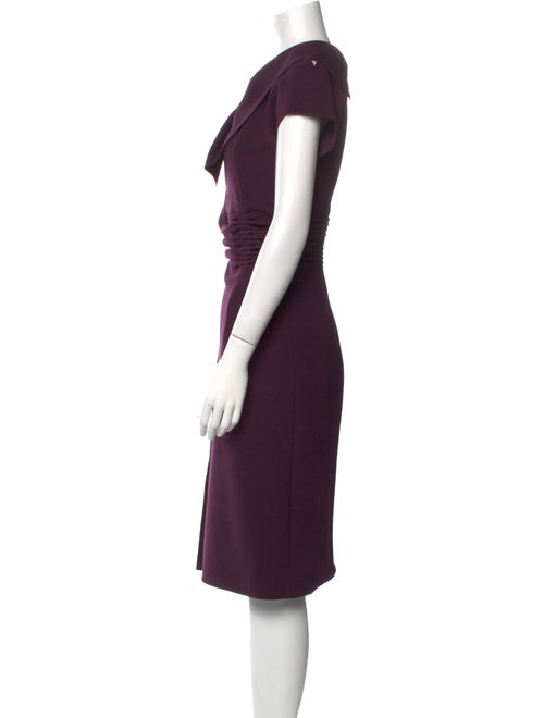 Oscar de la Renta Wool Midi Length Dress