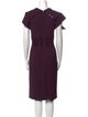 Oscar de la Renta Wool Midi Length Dress