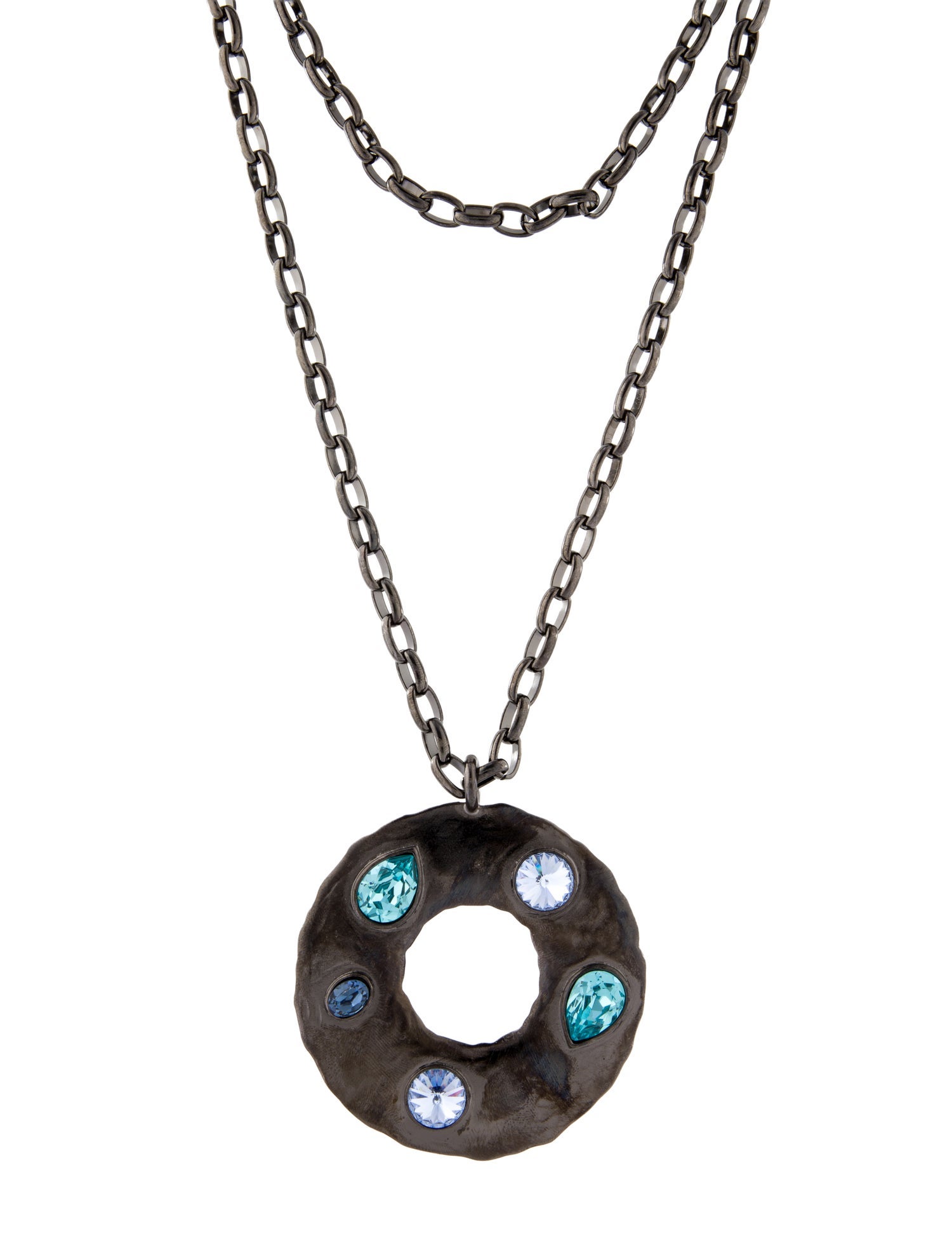 Oscar de la Renta Crystal Pendant Necklace