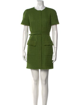 Oscar de la Renta Virgin Wool Mini Dress