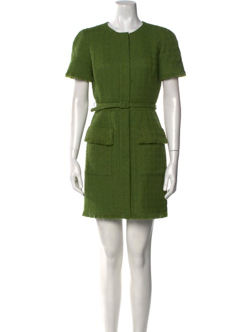Oscar de la Renta Virgin Wool Mini Dress
