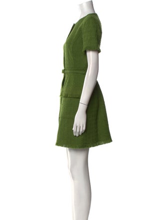 Oscar de la Renta Virgin Wool Mini Dress