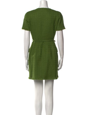 Oscar de la Renta Virgin Wool Mini Dress