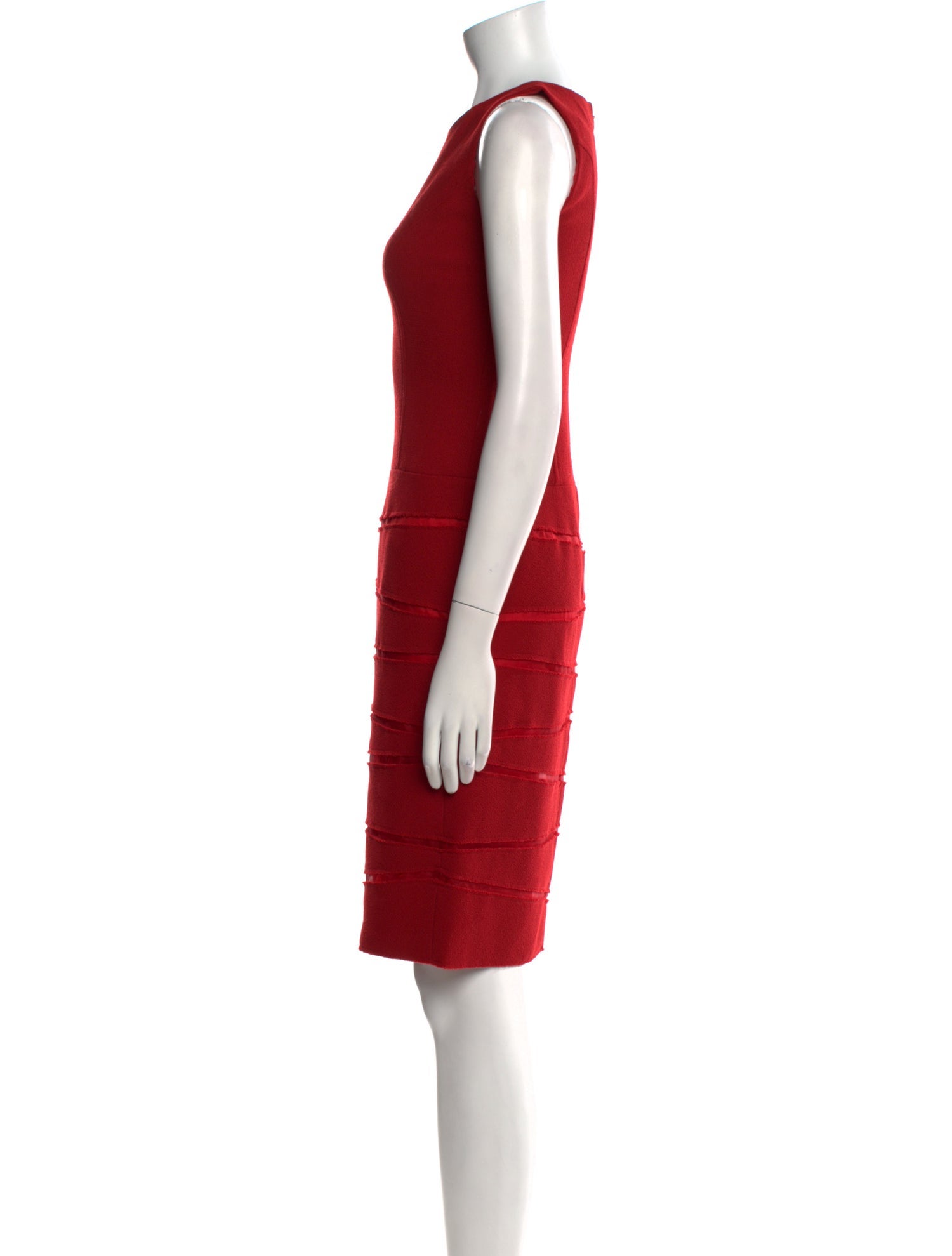 Oscar de la Renta Wool Knee-Length Dress