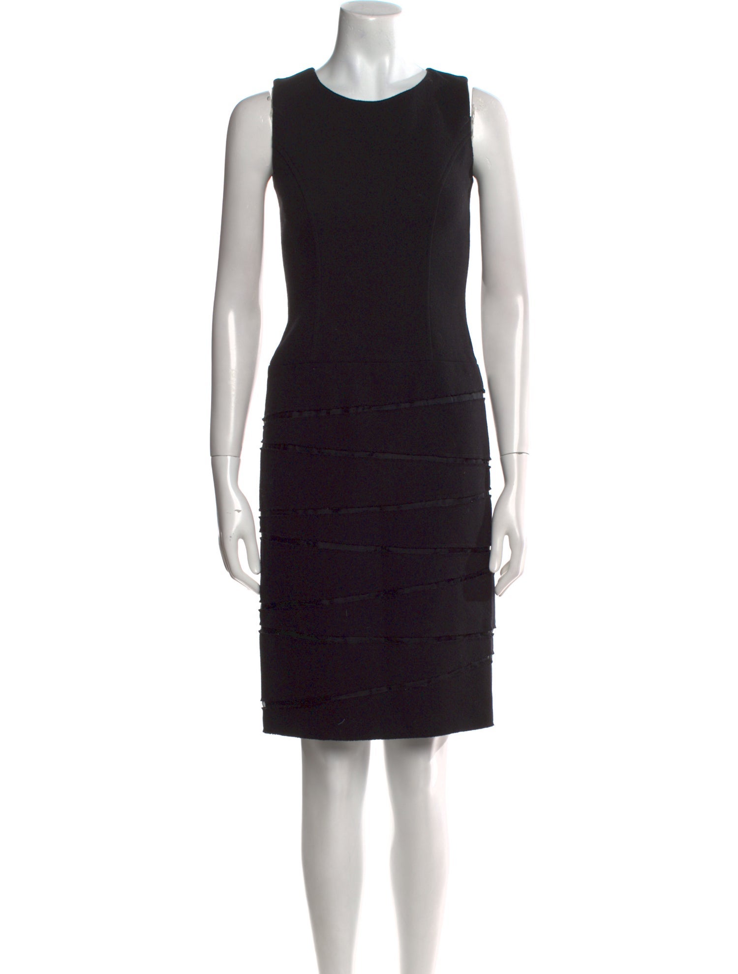 Oscar de la Renta Wool Knee-Length Dress