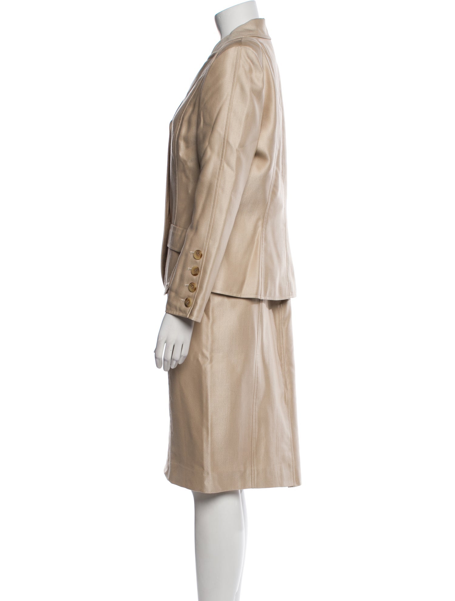 Oscar de la Renta Wool Skirt Suit