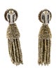 Oscar de la Renta Classic Short Tassel Earrings