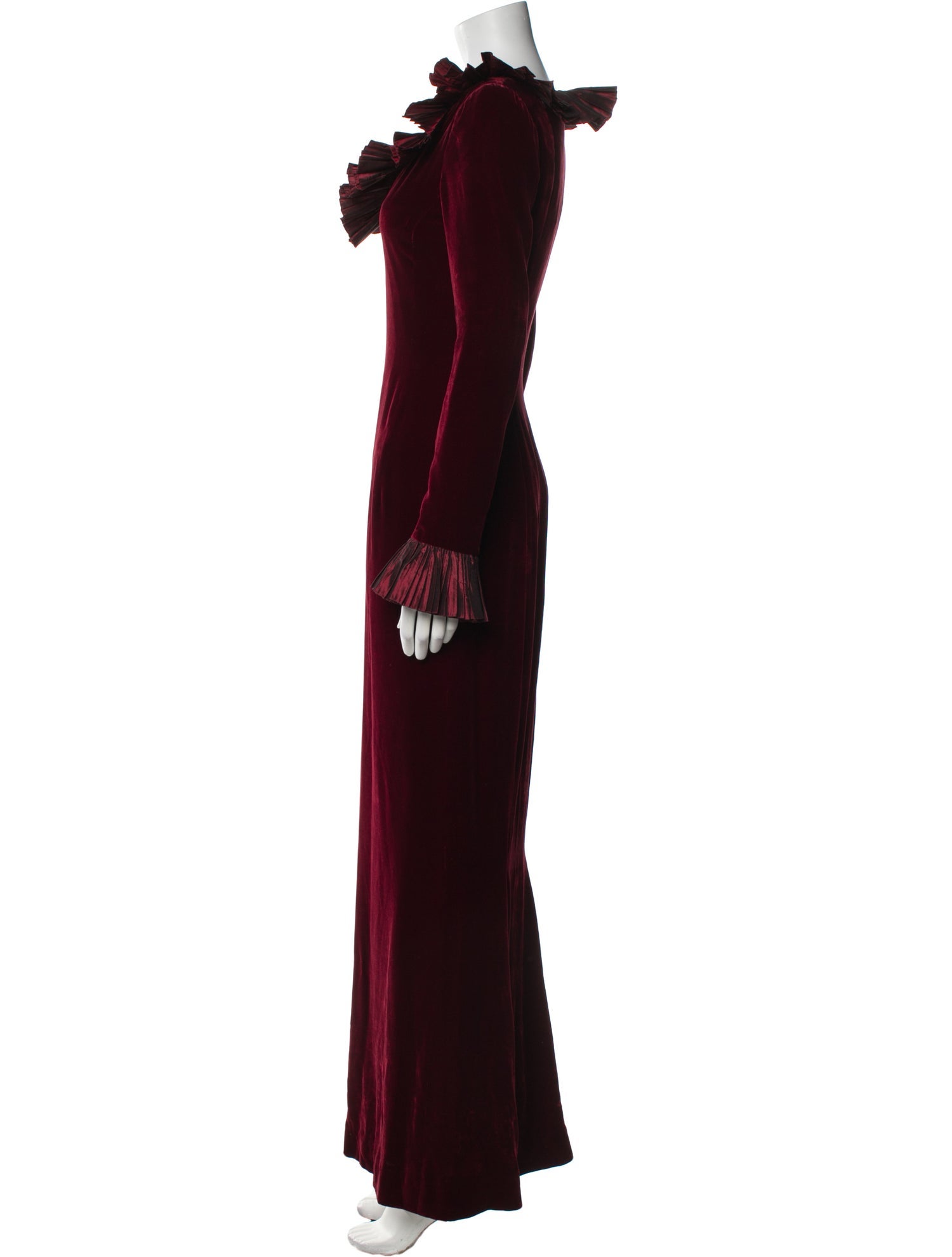 Oscar de la Renta Cowl Neck Long Dress