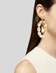 Oscar de la Renta Shell Hoop Earrings