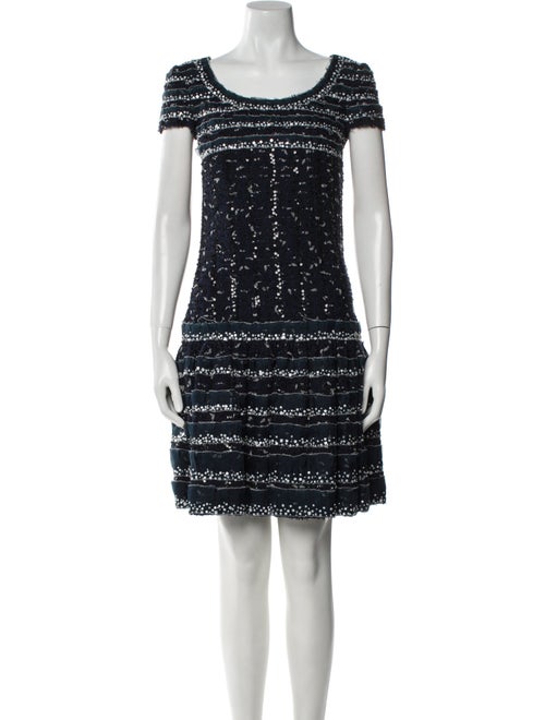 Oscar de la Renta Tweed Knee-Length Dress