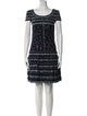 Oscar de la Renta Tweed Knee-Length Dress