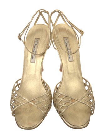 Oscar de la Renta Leather Sandals