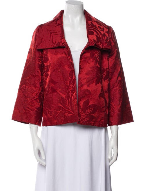 Oscar de la Renta Printed Evening Jacket