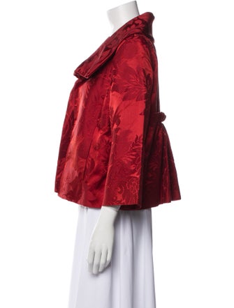 Oscar de la Renta Printed Evening Jacket