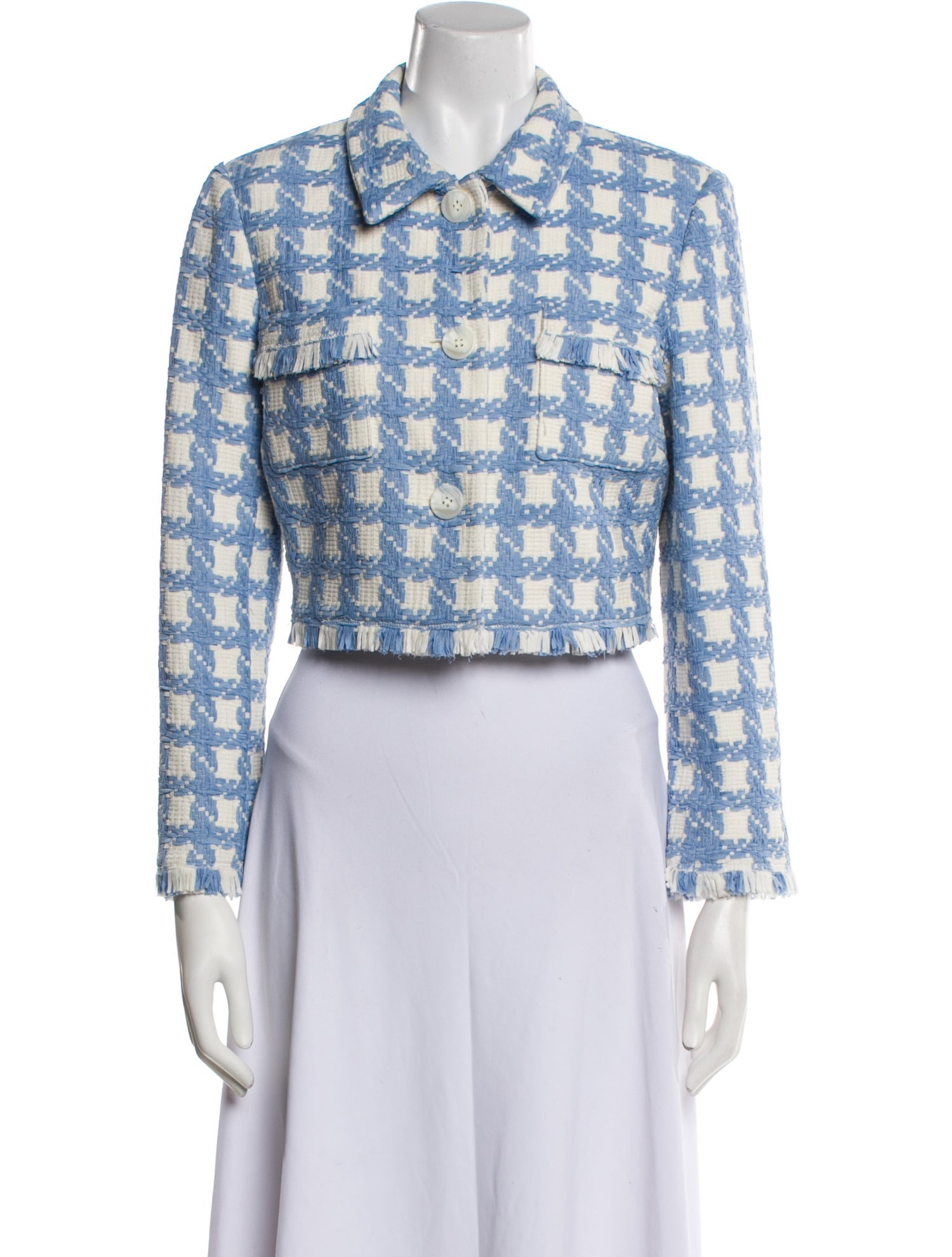 Oscar de la Renta Plaid Print Blazer w/ Tags