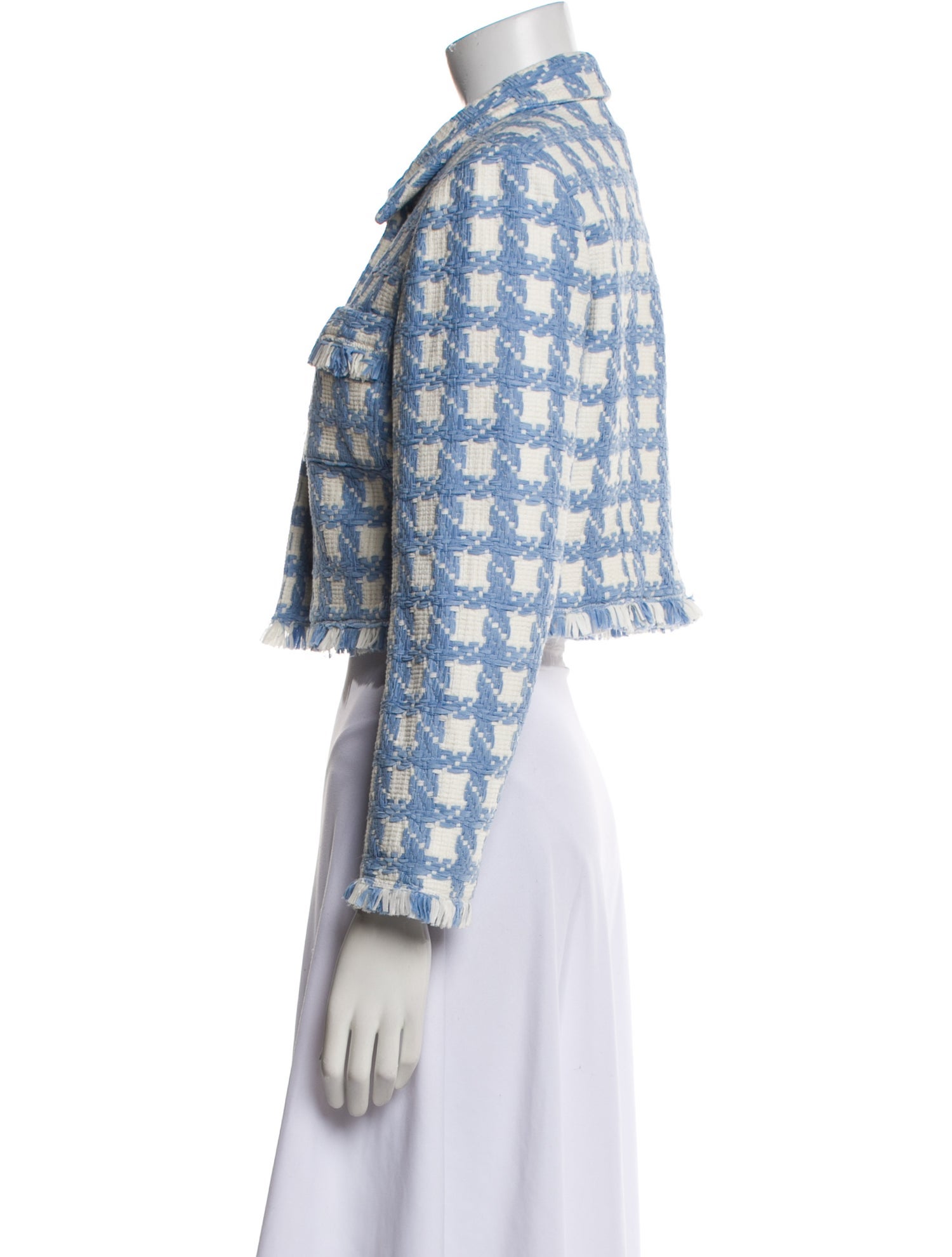 Oscar de la Renta Plaid Print Blazer w/ Tags