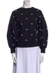 Oscar de la Renta Crew Neck Long Sleeve Sweatshirt